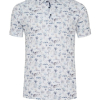 Desoto Polo korte mouw Blauw dessin  83137-3-194