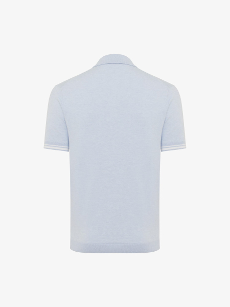 Gentiluomo Polo korte mouw Blauw  K2027-272-018 - Afbeelding 2