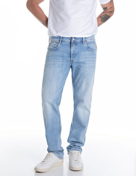 Replay Pantalon katoen Blauw  MA972.573.846.010