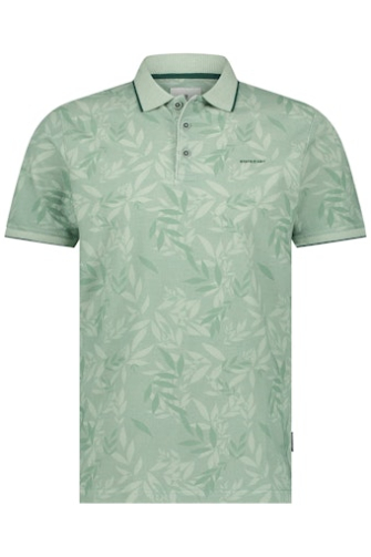 State of Art Polo korte mouw Groen dessin  464-15413-3655