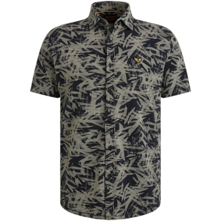 PME Legend Overhemd km casual Blauw dessin  PSIS2505228-5281