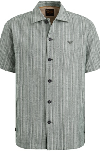 PME Legend Overhemd km casual Groen dessin  PSIS2505225-9076