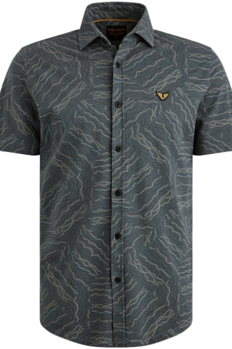 PME Legend Overhemd km casual Groen dessin  PSIS2505229-9076