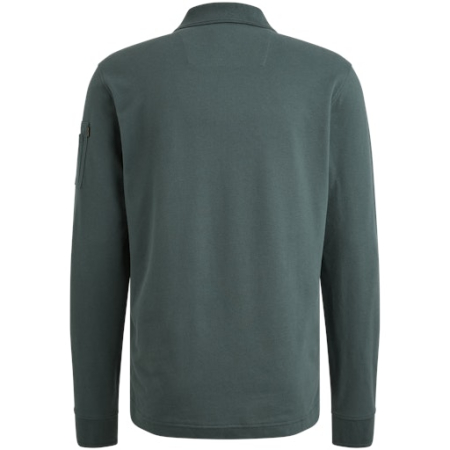 PME Legend Polo lange mouw Blauw  PPS2508899-5125 - Afbeelding 2