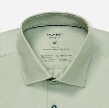 Olymp Overhemd lm dress Groen  2008/64/46 BF - Afbeelding 2