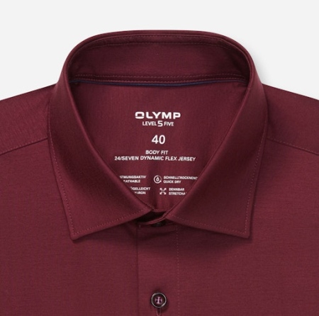 Olymp Overhemd lm dress Rood  2008/64/38 BF - Afbeelding 3