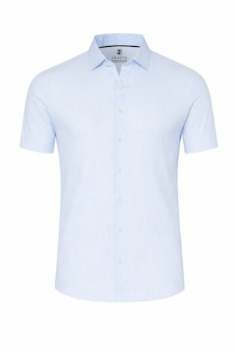 Desoto Overhemd km casual Blauw dessin  93132-3-553