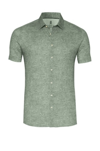 Desoto Overhemd km casual Groen  93132-3-617