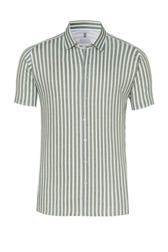 Desoto Overhemd km casual Groen dessin  92632-3-632