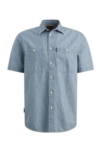 PME Legend Overhemd km casual Blauw  PSIS2603271-CMI
