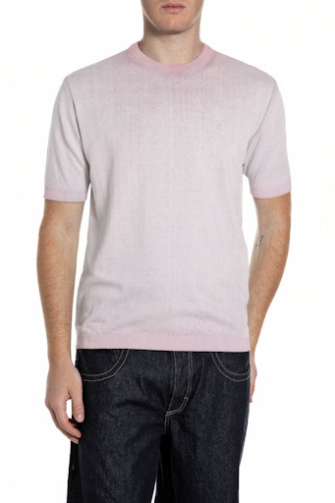 Replay T-shirt korte mouw Ecru  UK4718.G20785A-062