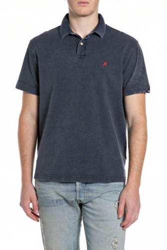 Replay Polo korte mouw Wit dessin  M3431A.22696M-970