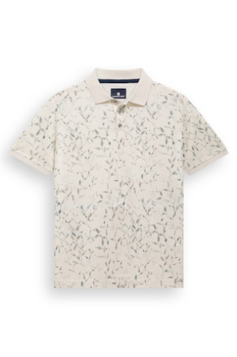 State of Art Polo korte mouw Ecru dessin  464-16435-1458