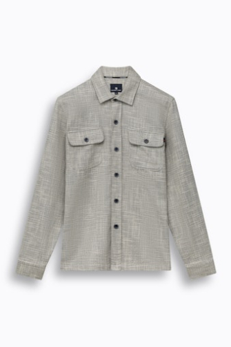 State of Art Overshirt Blauw dessin  221-16262-5614