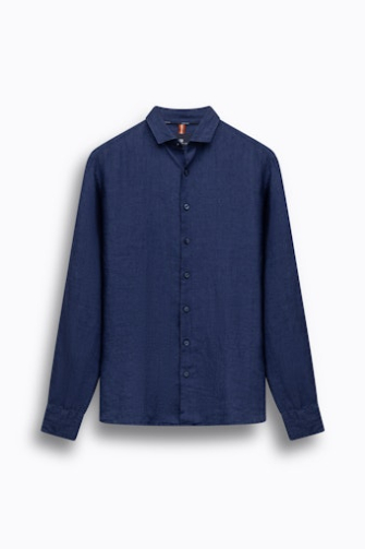 State of Art Overhemd lm casual Blauw  211-16270-5800