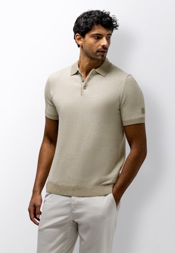 State of Art Polo korte mouw Beige 475-16054-1116 - Afbeelding 2