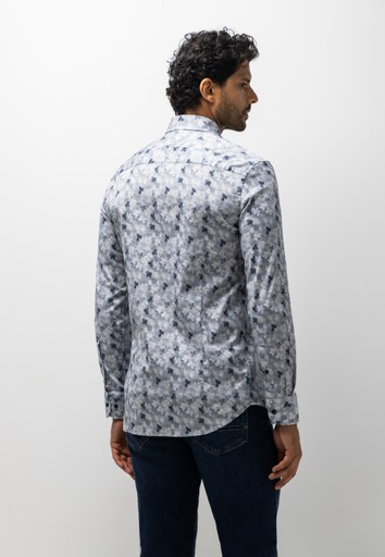 State of Art Overhemd lm casual Blauw dessin 214-26254-5659 - Afbeelding 3