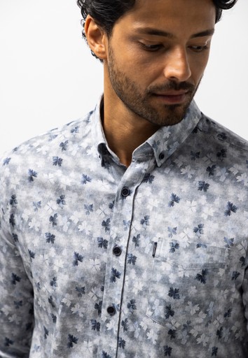 State of Art Overhemd lm casual Blauw dessin 214-26254-5659 - Afbeelding 6