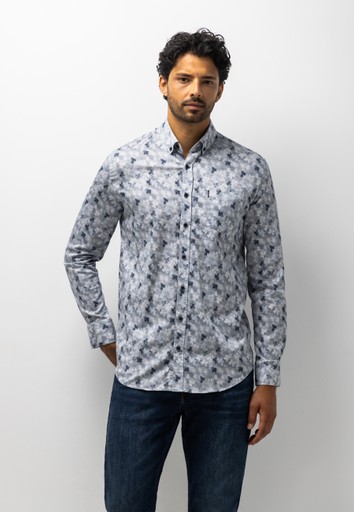 State of Art Overhemd lm casual Blauw dessin 214-26254-5659 - Afbeelding 2