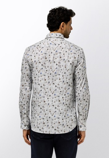 State of Art Overhemd lm casual Blauw dessin 214-26236-5929 - Afbeelding 4