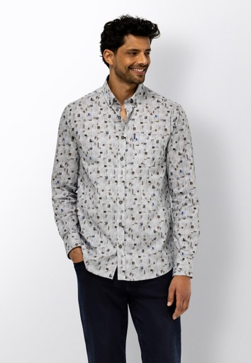 State of Art Overhemd lm casual Blauw dessin 214-26236-5929 - Afbeelding 2