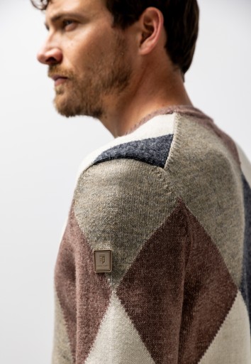 State of Art Pullover ronde hals Bruin dessin 114-26103-4219 - Afbeelding 5
