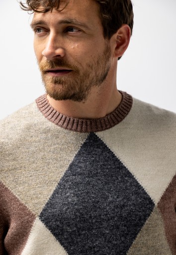 State of Art Pullover ronde hals Bruin dessin 114-26103-4219 - Afbeelding 6